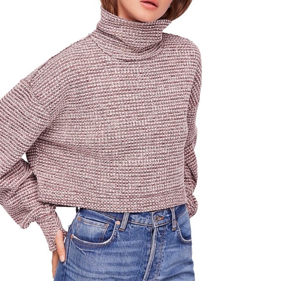 Free People Sweaters - Free people crop balloon sleeve sweater